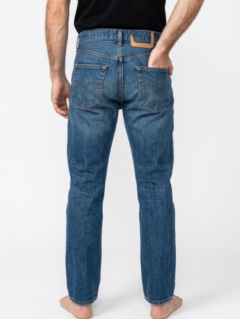 80s Vintage 505 Levi Jeans Mens 29X31 Dark Wash Distressed 100% Cotton